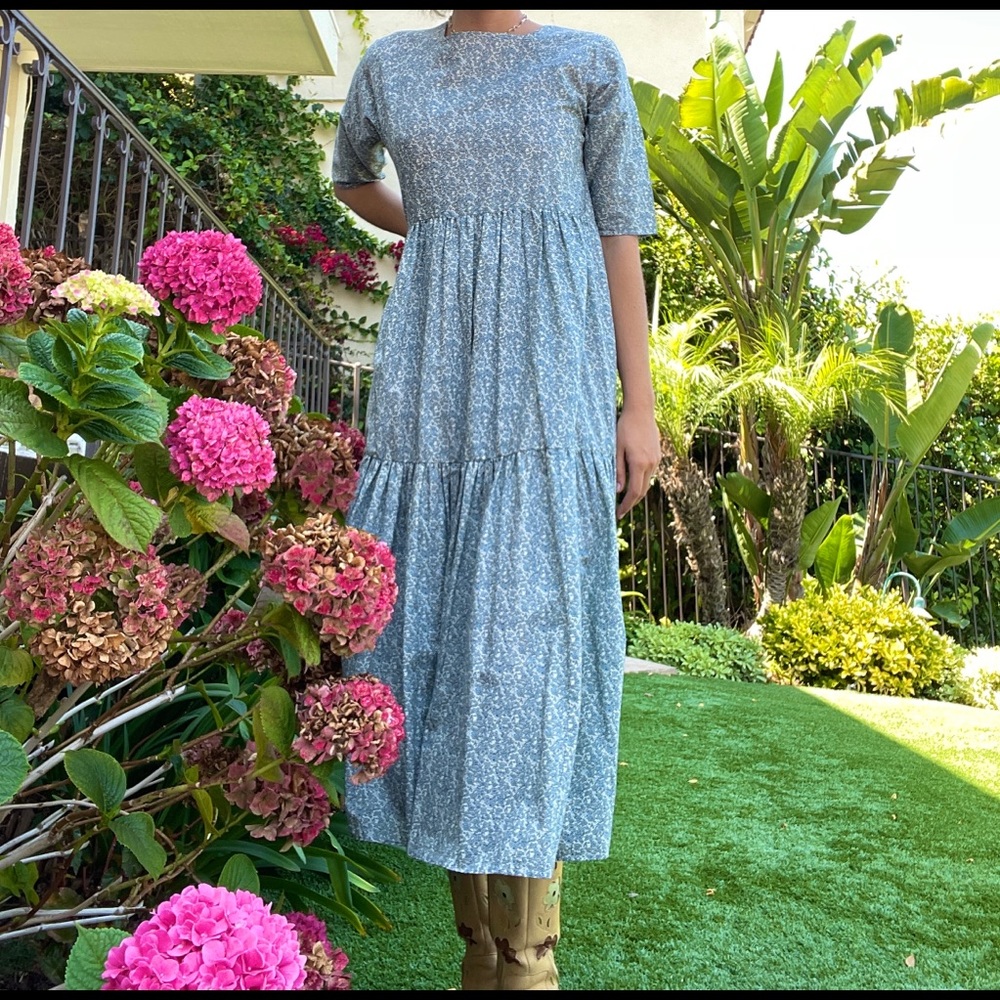 SMALL FITTING- Christy Dawn Theo Dress in Calico Mist -size XLP but runs SMALL!! - Picture 3 of 10